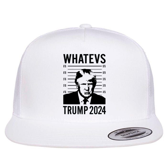 Trump 2024 Mugshot President Flat Bill Trucker Hat