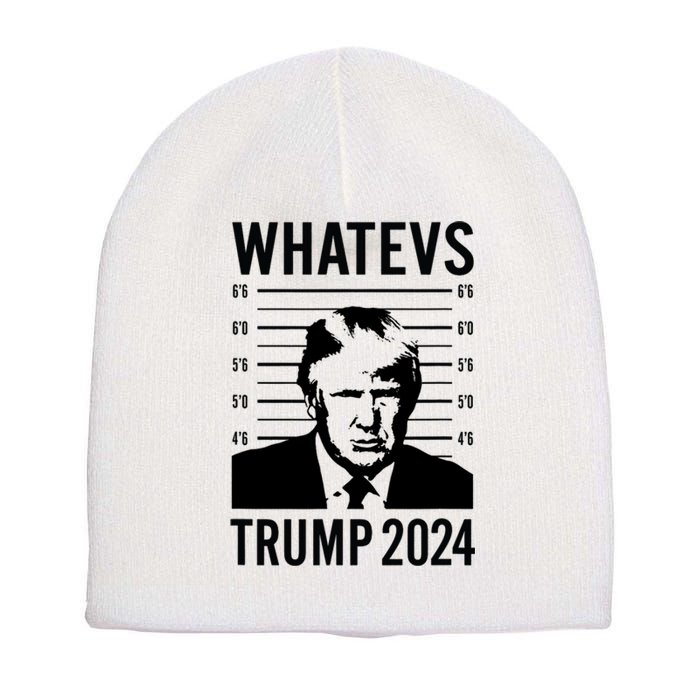 Trump 2024 Mugshot President Short Acrylic Beanie