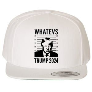 Trump 2024 Mugshot President Wool Snapback Cap