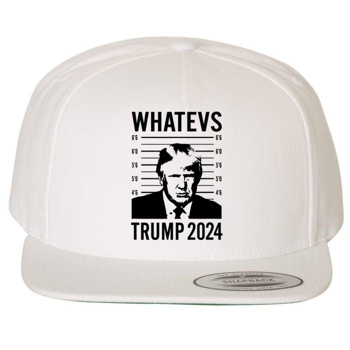 Trump 2024 Mugshot President Wool Snapback Cap