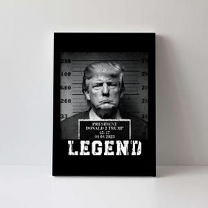 Trump 2024 Mugshot President Legend Canvas