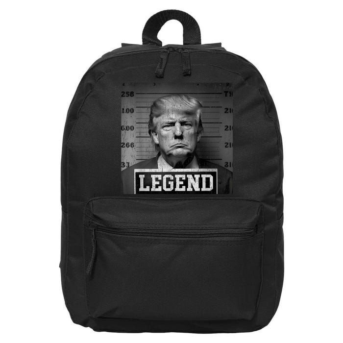 Trump 2024 Mugshot President Legend 16 in Basic Backpack