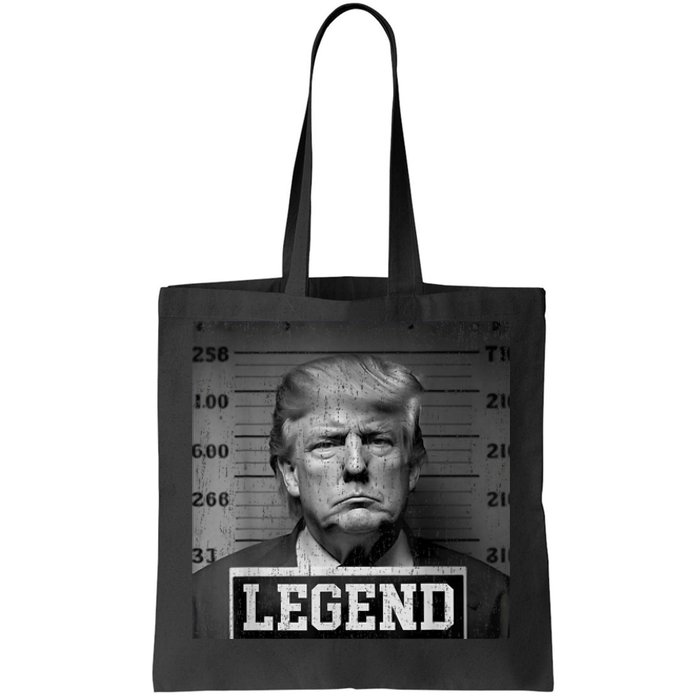 Trump 2024 Mugshot President Legend Tote Bag