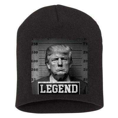 Trump 2024 Mugshot President Legend Short Acrylic Beanie