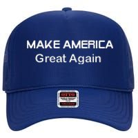 Trum 2024 Make America Great Again 2 High Crown Mesh Back Trucker Hat