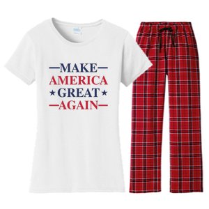 Trum 2024 Make America Great Again 4 Women's Flannel Pajama Set