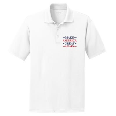 Trum 2024 Make America Great Again 4 PosiCharge RacerMesh Polo