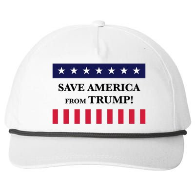 Trum 2024 Make America Great Again 6 Snapback Five-Panel Rope Hat