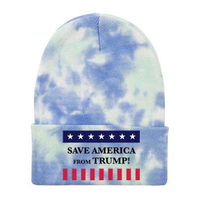 Trum 2024 Make America Great Again 6 Tie Dye 12in Knit Beanie