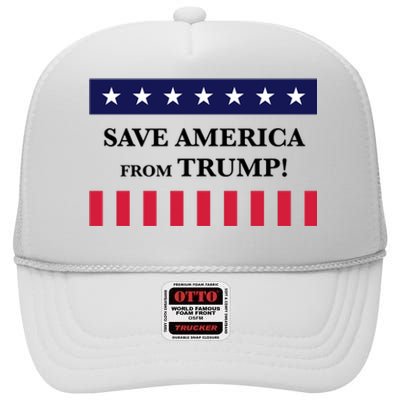 Trum 2024 Make America Great Again 6 High Crown Mesh Back Trucker Hat