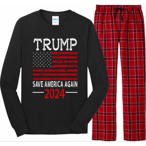 Trum 2024 Make America Great Again 7 Long Sleeve Pajama Set