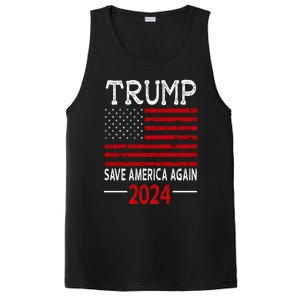 Trum 2024 Make America Great Again 7 PosiCharge Competitor Tank