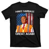 Trump 2024 Make Garbage Great Again Funny For Trump Us Flag T-Shirt