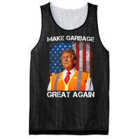 Trump 2024 Make Garbage Great Again Funny For Trump Us Flag Mesh Reversible Basketball Jersey Tank