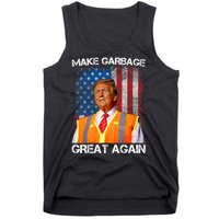 Trump 2024 Make Garbage Great Again Funny For Trump Us Flag Tank Top