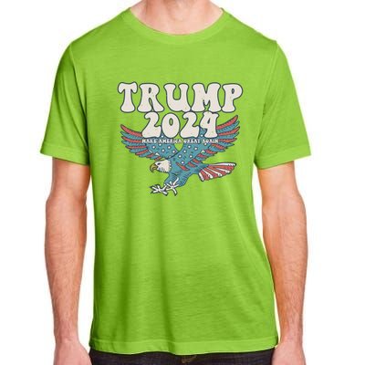 Trump 2024 Make Maga Great America Again Eagle Retro Gift Adult ChromaSoft Performance T-Shirt