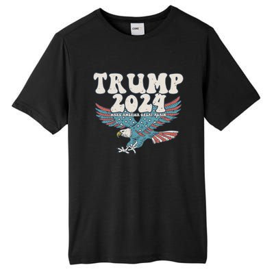 Trump 2024 Make Maga Great America Again Eagle Retro Gift Tall Fusion ChromaSoft Performance T-Shirt