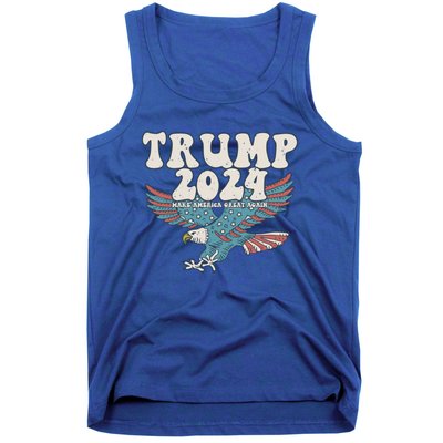 Trump 2024 Make Maga Great America Again Eagle Retro Gift Tank Top