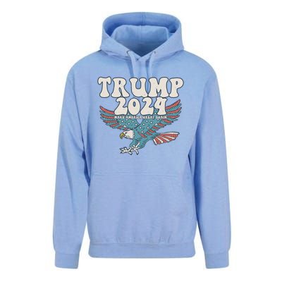 Trump 2024 Make Maga Great America Again Eagle Retro Gift Unisex Surf Hoodie