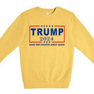 Trump 2024 Make Our Country Great Again Premium Crewneck Sweatshirt