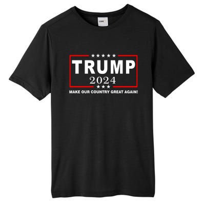 Trump 2024 Make Our Country Great Again Tall Fusion ChromaSoft Performance T-Shirt