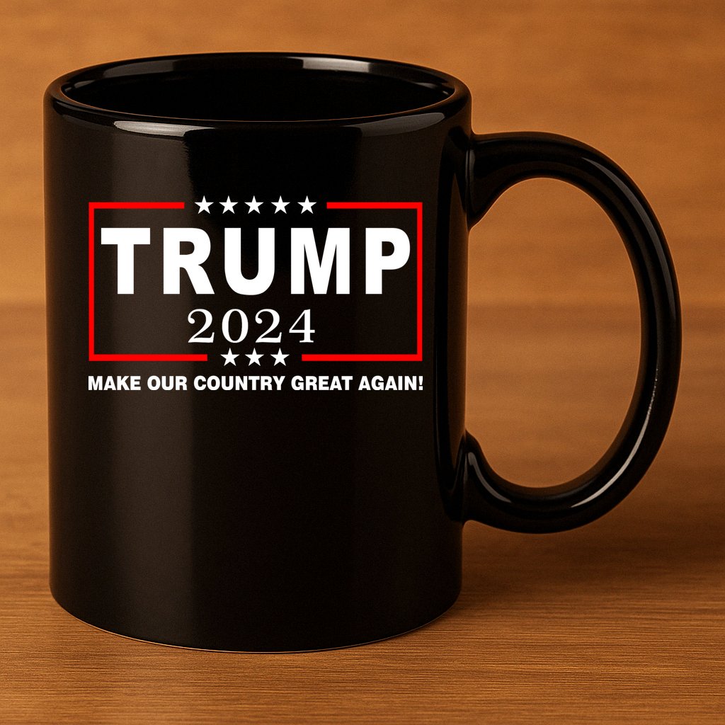 Trump 2024 Make Our Country Great Again 11oz C Handle Ceramic Mug