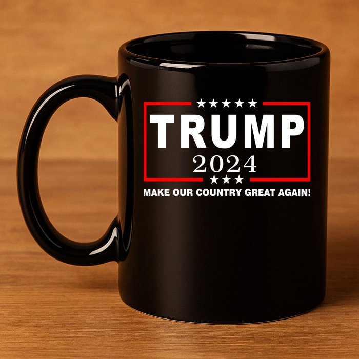 Trump 2024 Make Our Country Great Again 11oz C Handle Ceramic Mug
