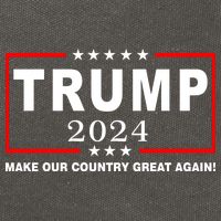 Trump 2024 Make Our Country Great Again Cotton Canvas Backpack