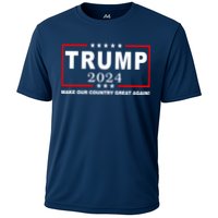 Trump 2024 Make Our Country Great Again Cooling Performance Crew T-Shirt