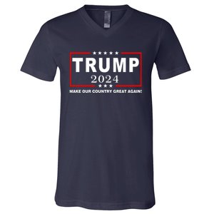 Trump 2024 Make Our Country Great Again V-Neck T-Shirt