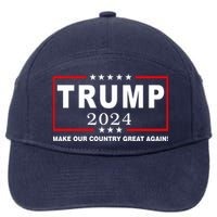 Trump 2024 Make Our Country Great Again 7-Panel Snapback Hat