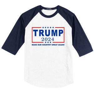 Trump 2024 Make Our Country Great Again Baseball Sleeve Shirt