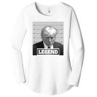 Trump 2024 Mugshot President Legend Women's Perfect Tri Tunic Long Sleeve Shirt