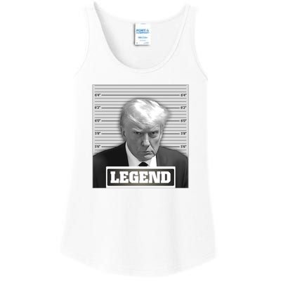 Trump 2024 Mugshot President Legend Ladies Essential Tank