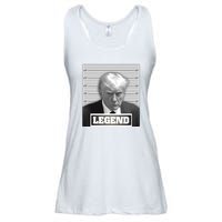 Trump 2024 Mugshot President Legend Ladies Essential Flowy Tank