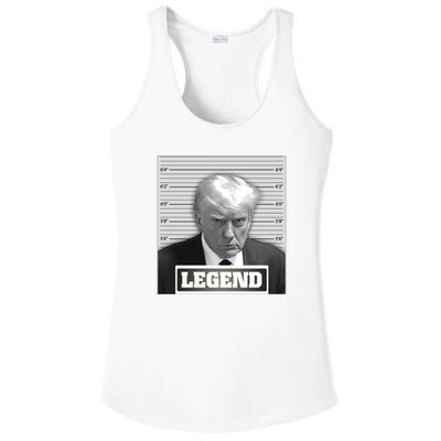 Trump 2024 Mugshot President Legend Ladies PosiCharge Competitor Racerback Tank