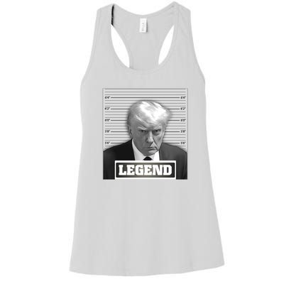 Trump 2024 Mugshot President Legend Women's Racerback Tank