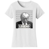 Trump 2024 Mugshot President Legend Women's T-Shirt