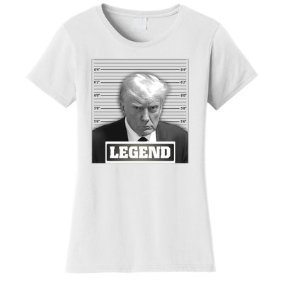 Trump 2024 Mugshot President Legend Women's T-Shirt