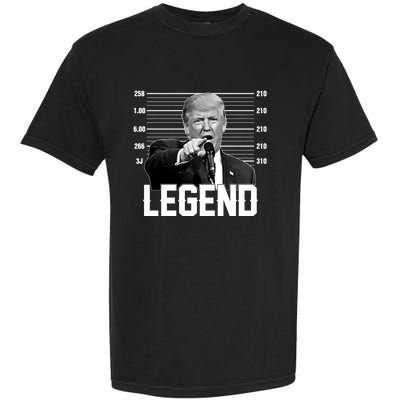 Trump 2024 Mugshot President Legend Vote Election Garment-Dyed Heavyweight T-Shirt