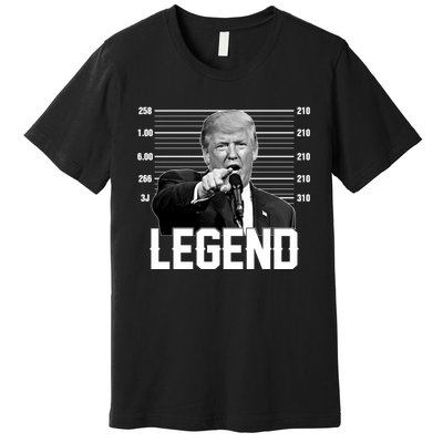 Trump 2024 Mugshot President Legend Vote Election Premium T-Shirt