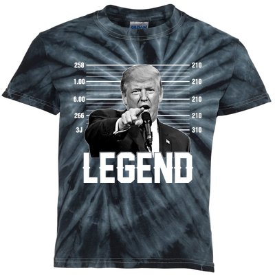 Trump 2024 Mugshot President Legend Vote Election Kids Tie-Dye T-Shirt