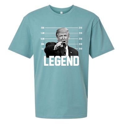 Trump 2024 Mugshot President Legend Vote Election Sueded Cloud Jersey T-Shirt