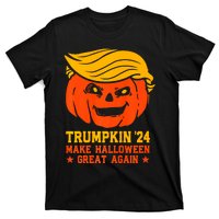 Trumpkin 24 Make Halloween Great Again Funny Trump 2024 Design T-Shirt