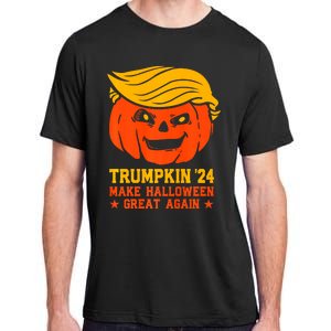 Trumpkin 24 Make Halloween Great Again Funny Trump 2024 Design Adult ChromaSoft Performance T-Shirt