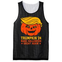 Trumpkin 24 Make Halloween Great Again Funny Trump 2024 Design Mesh Reversible Basketball Jersey Tank