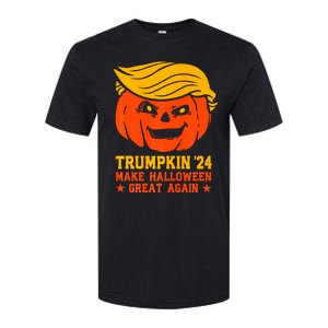 Trumpkin 24 Make Halloween Great Again Funny Trump 2024 Design Softstyle CVC T-Shirt