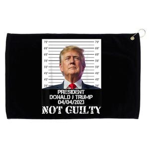 Trump 2024 Mugshot President Free Donald Trump Not Guilty Grommeted Golf Towel