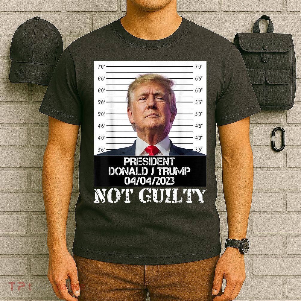 Trump 2024 Mugshot President Free Donald Trump Not Guilty T-Shirt