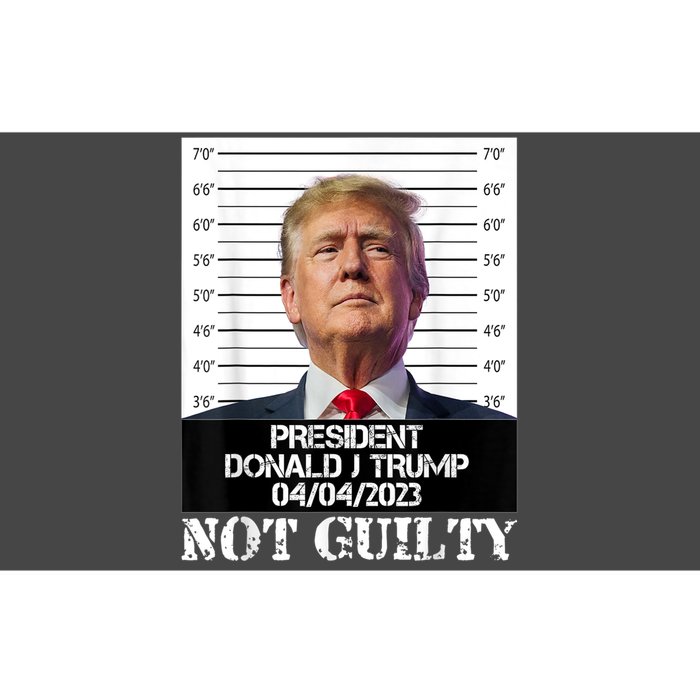 Trump 2024 Mugshot President Free Donald Trump Not Guilty Bumper Sticker